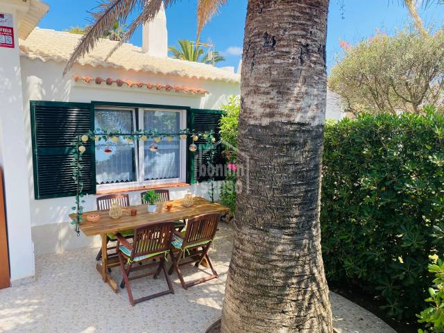 Alquiler temporal: Coqueto bungalow en un cotizado complejo de Cap D'Artrutx, Ciutadella, Menorca