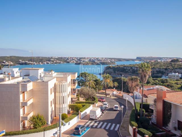 Spectacular duplex on top floor with magnificent views of Mahon Harbour, Menorca