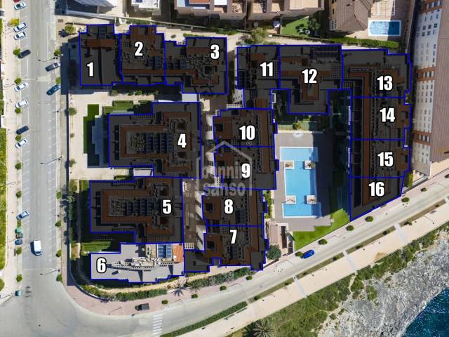 Development of 163 apartments, offering one to four bedrooms, in Ciutadella, Menorca.