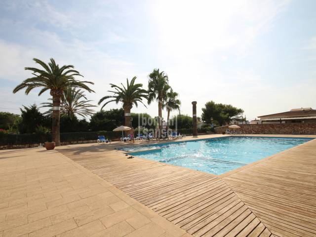Short term rental, lovely apartment with communal pool in Son Carrió, Ciutadella, Menorca