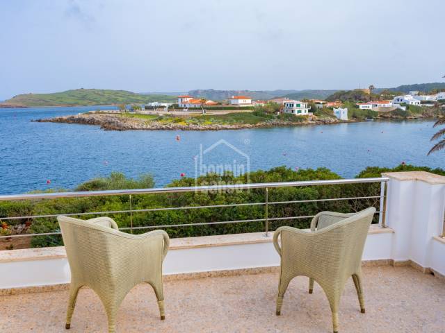 Front line terraced House with private garden and drive.Na Macaret . Menorca