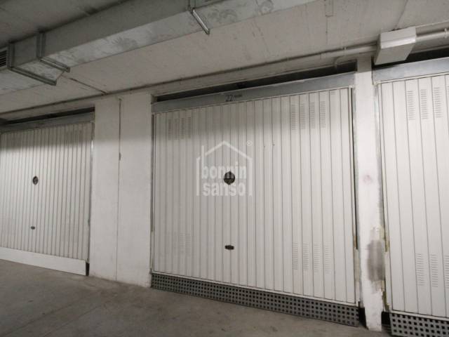 Garage souterrain dans un quartier très recherché de Ciutadella, Minorque