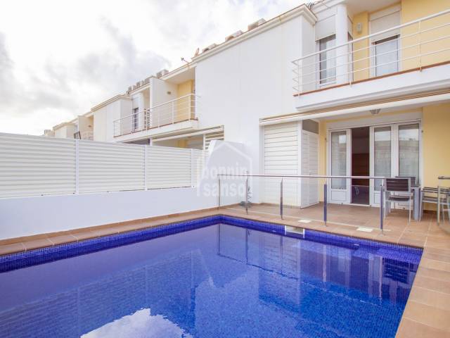 Semi-detached house with a pool in Malbuger, Menorca