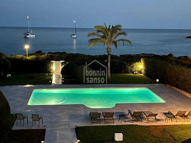 Front line luxury villa in Son Xoriguer, Menorca