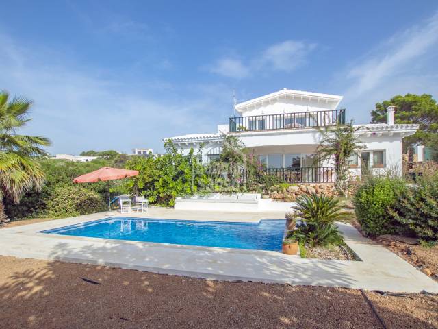 Villa with sea views on the south coast of Menorca
