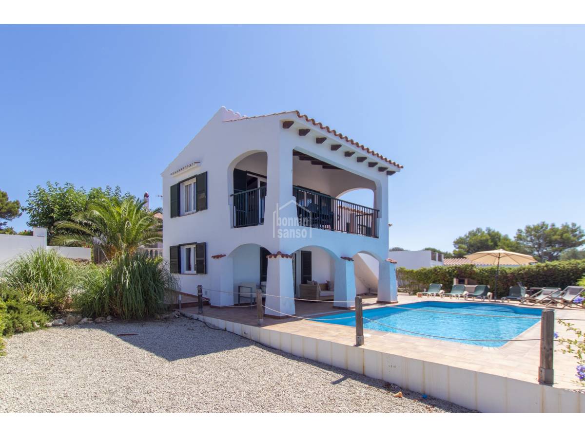 Chalet con vistas mar en Binibeca Vell, Menorca