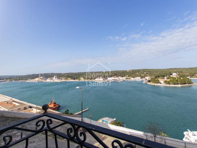 Beautiful duplex in the center of Mahon with stunning views of the harbor. Mahon. Menorca.