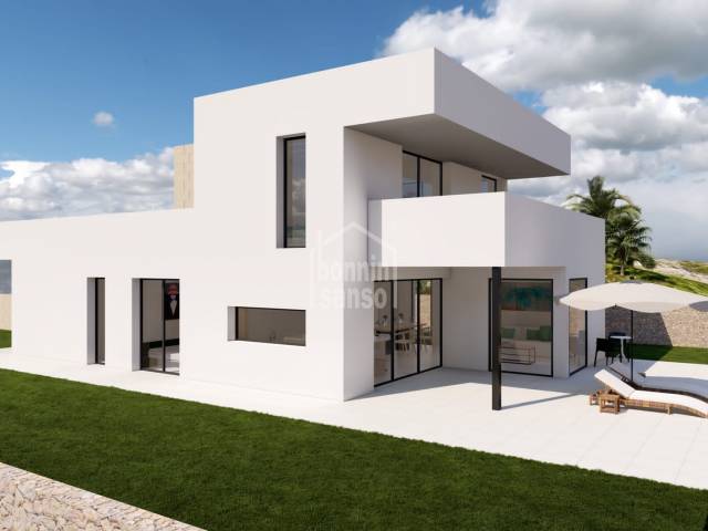 Avant-garde villa of new construction in Cala Llonga, Menorca