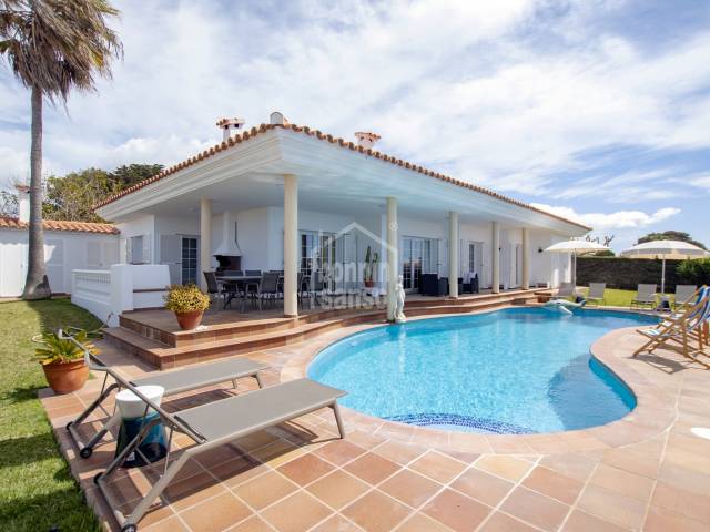 Villa with tourist licence and distant sea views. Binibeca Vell Menorca
