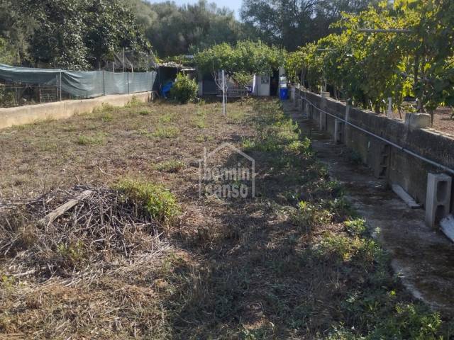 Rural land with an agricultural storehouse in Es Migjorn Gran, Menorca.