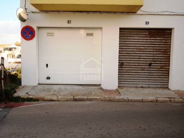 Garaje cerca del centro de Mahon, Menorca