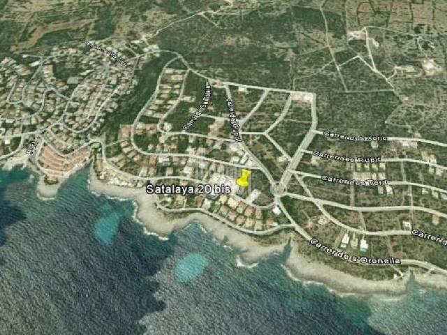 Parcela edificable en Satalaya.Binibeca Menorca