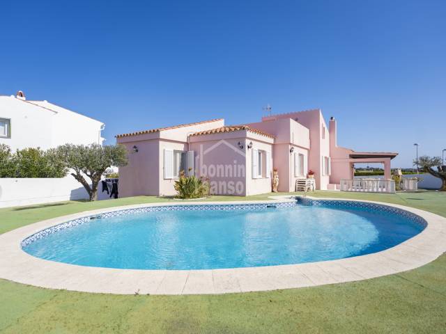 Attractive villa overlooking the entrance to Mahon harbour, close to Es Castell , Menorca