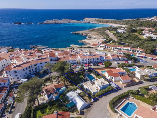 South facing villa with sea views and tourist licence. Binibeca Menorca.