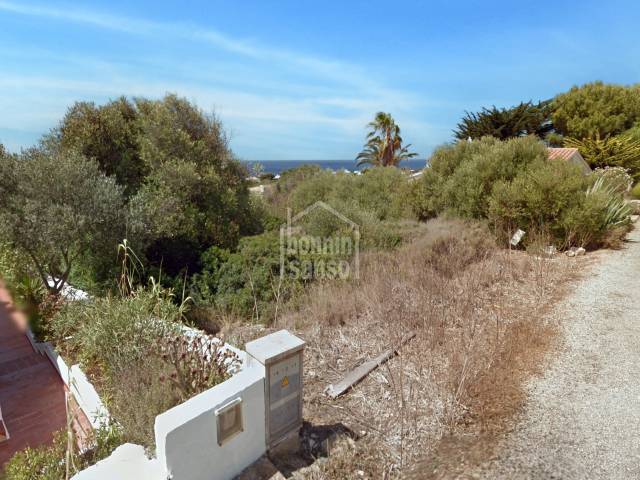 Piece of land with sea views in Cap Den Font, Menorca