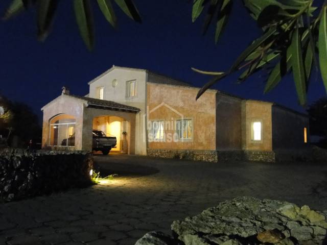 Modern country property with tourist license in  Pou Nou. Sant Lluis Menorca
