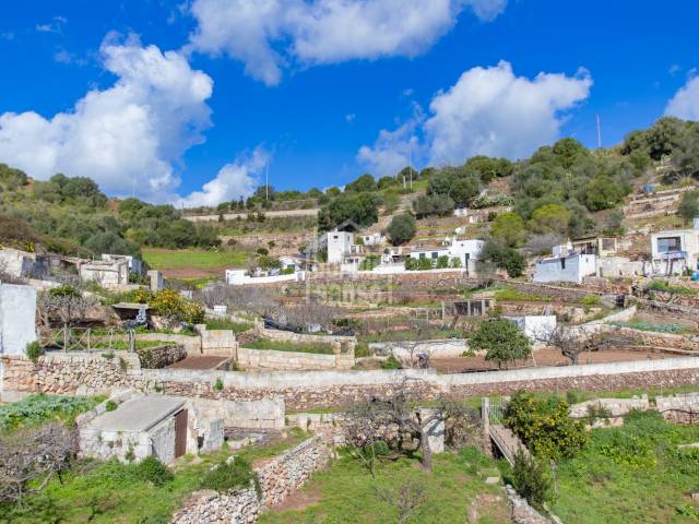Las mejores vistas desde este huerto-jardín de casi 600m² en Ferreries, Menorca, Islas Baleares