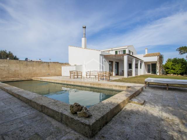 Casa de campo con anexo de invitados en Llumesanes, Menorca