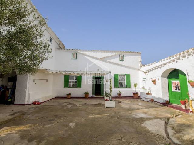Old estate with sea views over the south coast of the island. Menorca