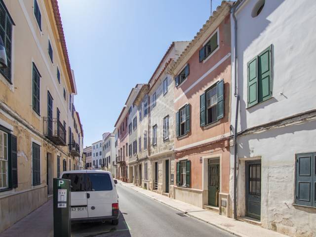 Group of three buildings in the historic centre of Mahón, Menorca