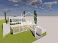 Parcela edificable de 520 m2 con proyecto y licencia en in Son Bou en la costa sur con vistas al mar