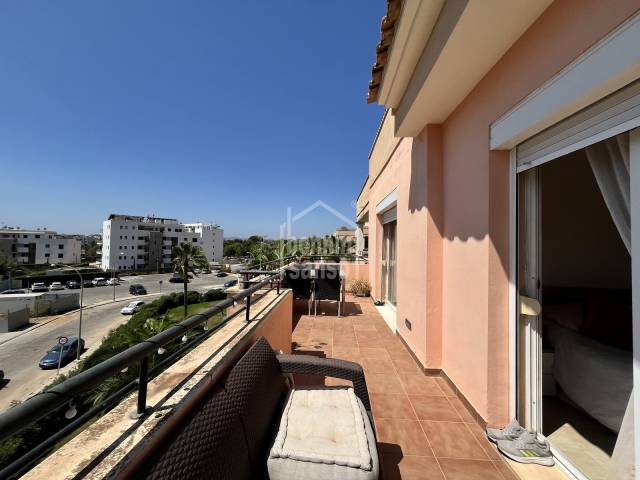 Sunny apartment with two terraces and pool, Sa Coma, Mallorca