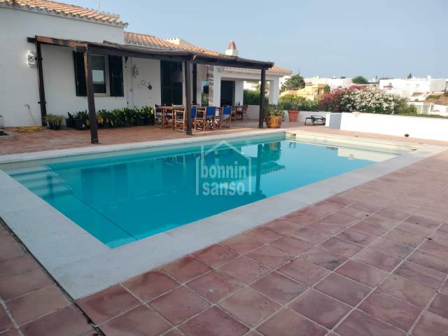 Charming Mediterranean Villa with Sea Views and Private Pool in Cala Llonga; Menorca