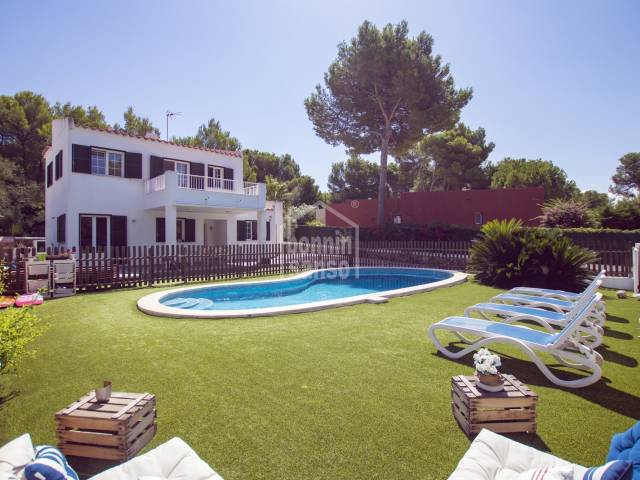 Fantástico chalet con piscina en Son Parc, Menorca