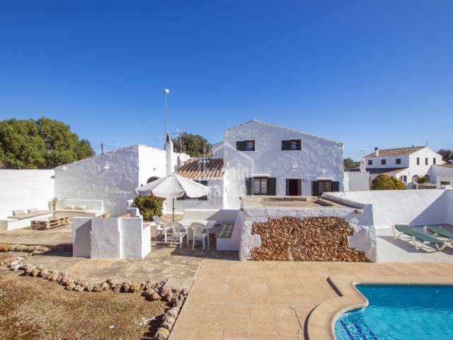 Casa de campo con licencia turística en Llumesanes, Menorca