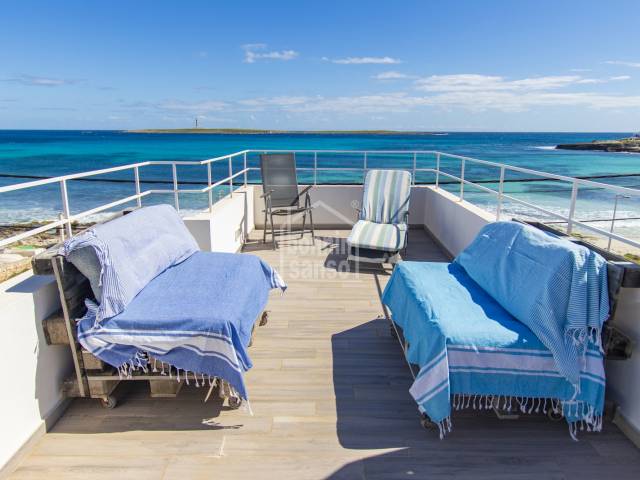 Incredible sea views from this property in Punta Prima, Menorca