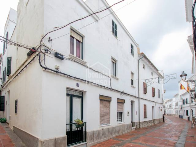 House in a pedestrian street in the centre of Mercadal, Menorca