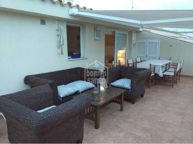 Beautiful penthouse with large terrace overlooking the sea in Ciutadella, Menorca