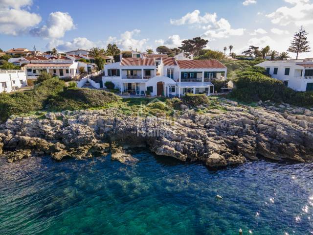 Front line villa on the water's edge in Biniancolla, Menorca