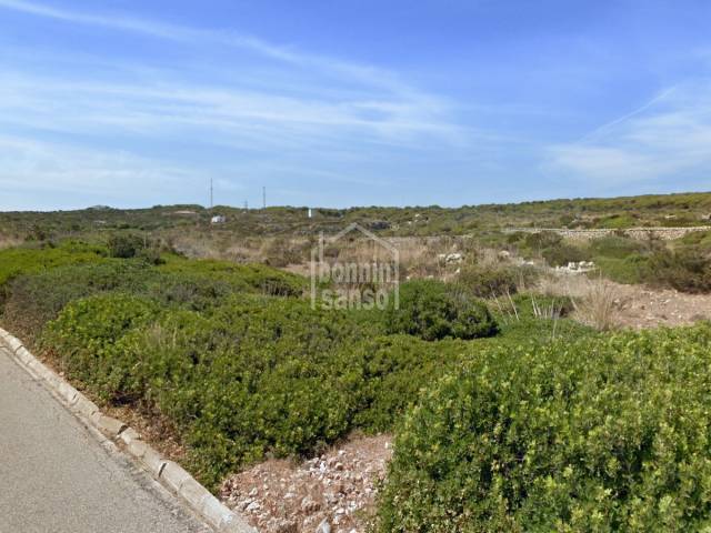Bonito solar en Cala Morell, Ciutadella, Menorca
