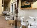 Small restaurant on the beach at Son Xoriguer, Ciutadella, Menorca, Balearic Islands