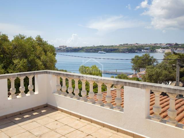 House with spectacular Mahon harbour view in San Antonio, Menorca