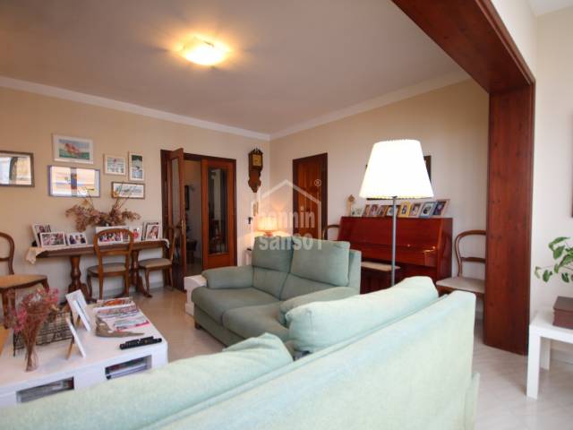 Large second floor flat in Ciutadella, Menorca.