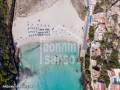 Vistas panorámicas sobre la playa y barranco de Calan Porter. Menorca