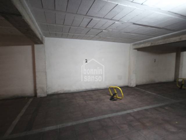 Parking space in the centre of Mahon, Menorca