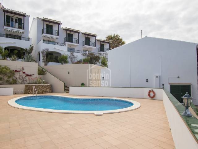 Modern and bright semi-detached house with views over the golf course of Son Parc, Menorca