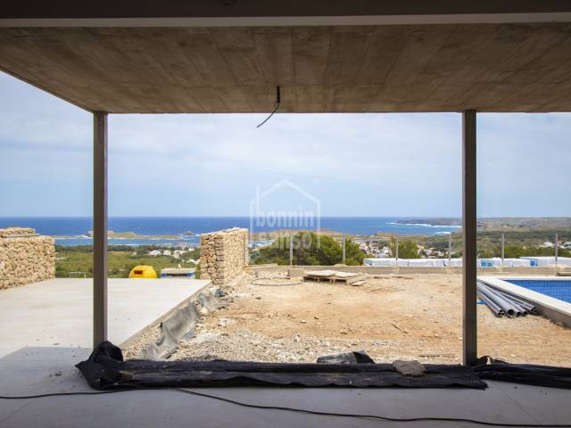 New build villa with panoramic views. Coves Noves. Menorca