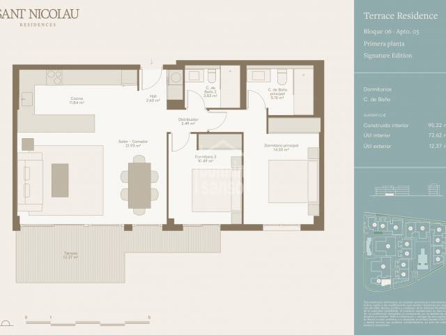 Development of 163 apartments, offering one to four bedrooms, in Ciutadella, Menorca.