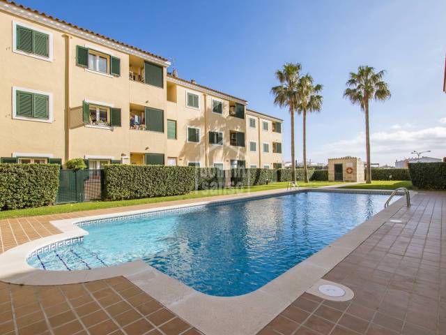 Duplex property with beautiful communal gardens and pool, Es Castell, Menorca