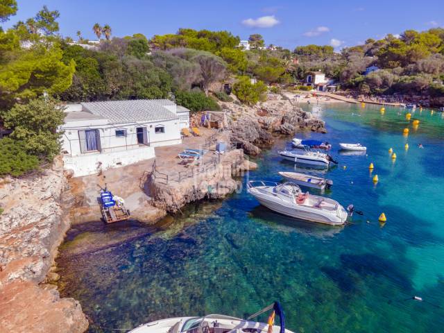 House on the seafront at Binisafua Playa, Menorca