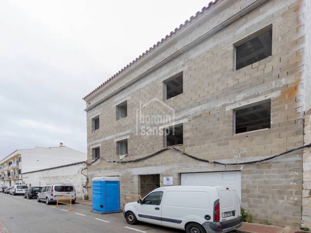 Independent garage in a new residential development in Es Castell, Menorca.