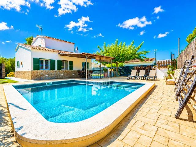 Detached Villa with Large Garden &amp; Private Saltwater Pool in Son Vitamina Menorca