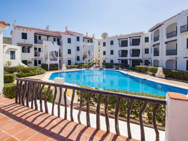 An extraordinary apartment with fantastic sea views in Playas de Fornells, Menorca.