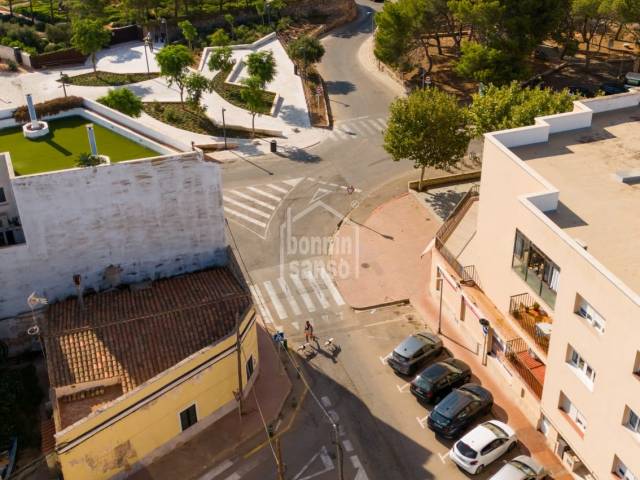 Fabulous opportunity! Corner plot just a few metres from the port of Ciutadella, Menorca.