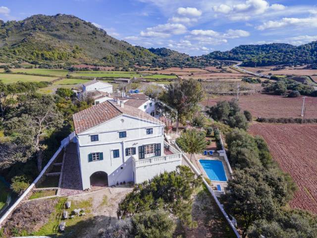 Rural estate located in an area of great natural beauty and ethnological value in Ferrerias, Menorca