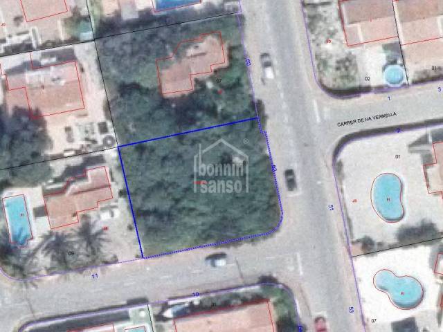 Plot of 470m² in Calan Porter, Menorca.